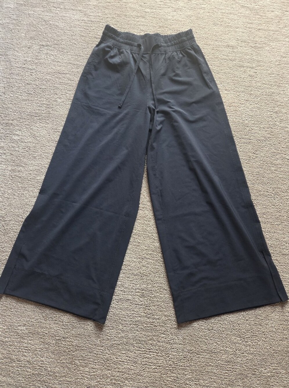 CRZ YOGA Black Active Wide-Leg Pants